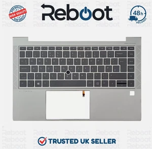Teclado retroiluminado con reposamanos HP EliteBook 840 845 G7 G8 teclas del Reino Unido M51616-B31 - Imagen 1 de 2