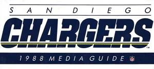 NFL-SAN DIEGO CHARGERS-1988 OFFICIAL MEDIA GUIDE-FOOTBALL-KELLEN WINSLOW-MORE - Bild 1 von 2