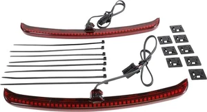 Ciro LED Fender Blades For Harley Tri Glide 40041 Red Lens Plug & Play - Picture 1 of 7