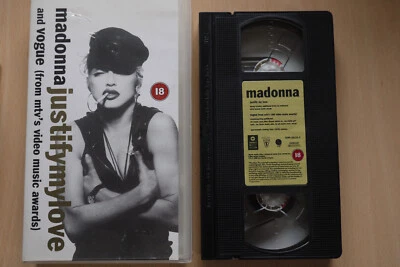 vhs MADONNA - JUSTIFY MY LOVE and VOGUE video music single/ warner - Bild 1 von 2