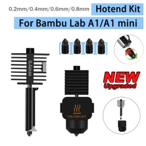 Hotend Kit for Bambu Lab A1 Mini 0.2-0.8mm Hardened Steel Nozzle 3D Printer lot - Afbeelding 1 van 21