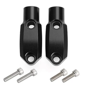 Master Cylinder Clamp Mirror Mount Fits Yamaha FZ1 FZ6 FZ8 MT07 MT09 XSR 700 900 - Picture 1 of 8