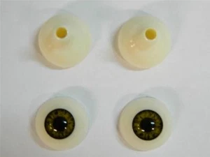 Realistic Human Acrylic Eyes for Halloween PROPS, MASKS, DOLLS (Infected Green) - Picture 1 of 1