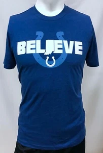 Indianapolis Colts Shirt Mens Medium Blue '47 Brand Short Sleeve Football Soft - Picture 1 of 8