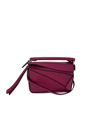 Loewe Calfskin Mini Crimson Puzzle Crossbody Hand Bag Ebay Live - Image 1 of 4