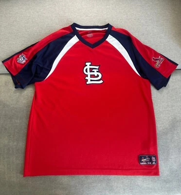 Camiseta masculina de beisebol vermelha GG Majestic St. Louis Cardinals Training - Imagem 1 de 4