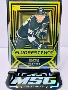2021-22 Upper Deck Series 2 Rasmus Kupari Fluorescence Gold /150 #FL-47 Rookie - Picture 1 of 2