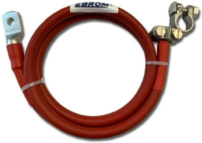 EBROM Batteriekabel 50 mm² rot Polklemme L + Kabelschuh M6/M8/M10/M12 - viele Längen