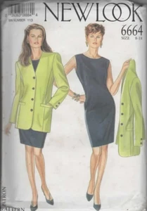 Uncut Sewing Pattern 6664 Ladies suit princess seam jacket slim dress size 8-18 - Picture 1 of 2