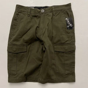NWT Volcom VMighty 30 x 10" Olive Green Twill Cargo Chino Shorts - Picture 1 of 9