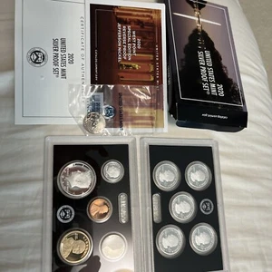 Juego de prueba de plata 2020 como nuevo en Estados Unidos + níquel a prueba inversa + OGP/CERTIFICADO DE AUTENTICIDAD - Imagen 1 de 3