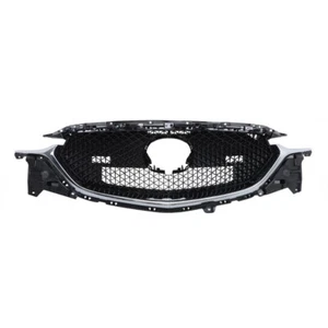 Labwork Front Upper Grille Grill For 2017-2021 Mazda CX-5 CX5 Chrome Trim Mesh - Picture 1 of 24