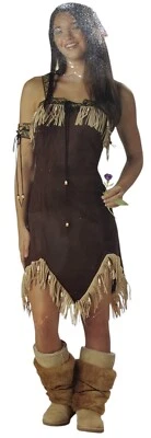 INDIAN PRINCESS NATIVE AMERICAN Halloween Costume Woman's Size Junior 3 - 5 - Image 1 of 4