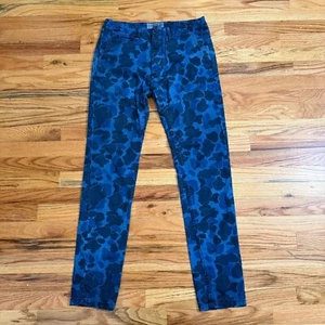 Scotch & Soda Cloud Camo Pants Men’s 29x34 Slim Fit Blue Blauw Rare Buckle Back - Picture 1 of 8