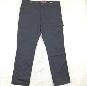 Pantalones de carpintero Dickies Flex para hombre ajuste regular lona de pato gris lavado a la piedra 38x32 - Imagen 1 de 10