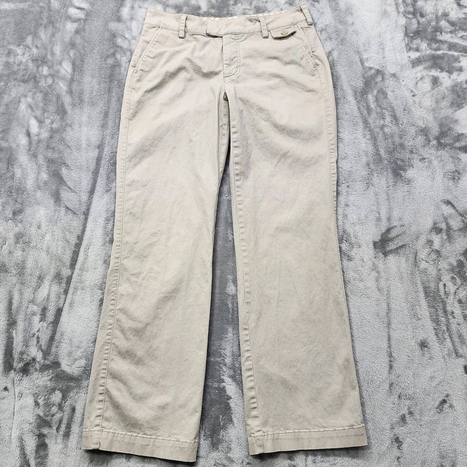Dockers Pants Womens 4 Beige Khaki Favorite Fit Jaelynn Mid Rise Trouser Leg - Image 1 of 4