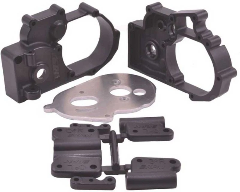 RPM 73612 Gearbox Housing & R Mounts Black for TRA 2WD Vehicles - Image 1 of 1