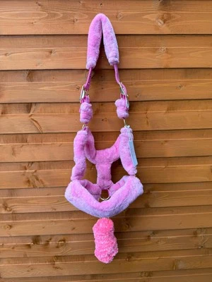 ACES EQUINE Nylon Pferdehalfter Kopfhalsband mit gratis Führstrick Comfort Fit Nerzpolsterung rosa