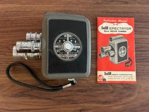 Vintage Dejur Spectator 8mm Movie Camera, manual, Diamond Gadg-it Bag - Picture 1 of 11