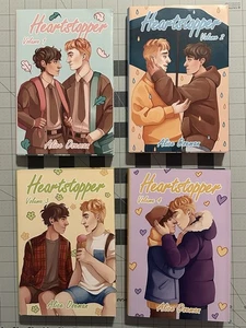RARE Heartstopper Vol. 1-4 by Alice Oseman Dazzling Bookish Shop Special Edition - Picture 1 of 10