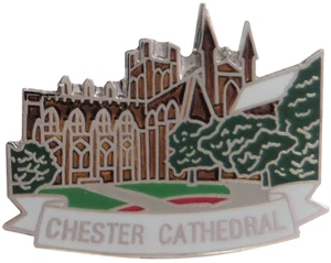 Chester Cathedral Pin Badge Cheshire - Picture 1 of 5