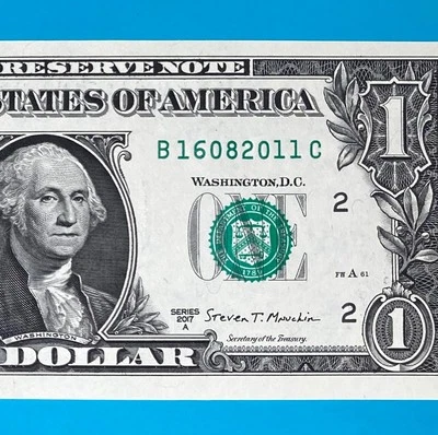 16 August 2011 (B 16082011 C) BIRTHDAY Note $1 One Dollar Bill *UNC* - Image 1 of 4