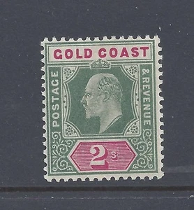 GOLD COAST EVII 1902 2s. GREEN AND CARMINE WMK CCA MINT NEVER HINGED SG 45 - Picture 1 of 2