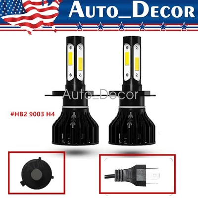 9003 H4 Kit de Bombillas LED Faros 10000W 1000000LM Alto/Bajo Beam Super Brillante Blanco Foto 1 de 4
