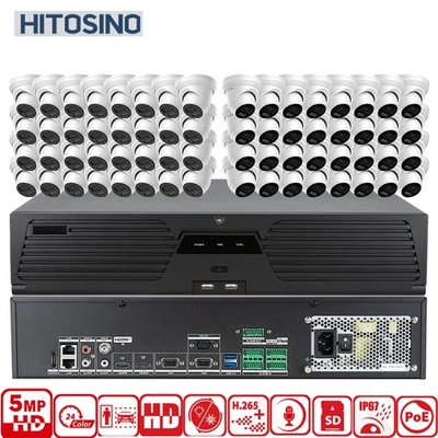 Sistema de Cámara de Seguridad IP Color 64CH 5MP Serie 8SATA POS AI M NVR 400 Mbps Lote Foto 1 de 4