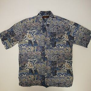 Tori Richard Men's Medium Hawaiian Aloha Short Sleeve Shirt