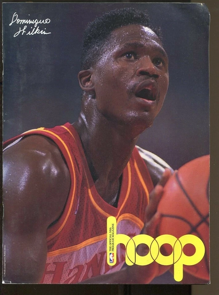 1991-92 Atlanta Hawks @ Houston Rockets Program Dominique Wilkens 74882b43 - Image 1 of 1