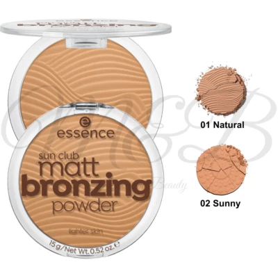 Essence Sun Club Matt Bronzing Powder For Natural Tan Look  *CHOOSE SHADE* - Image 1 of 3