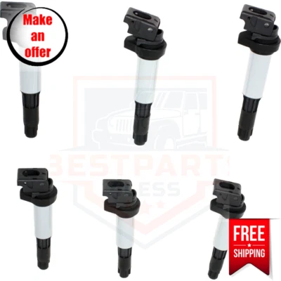 DriveWire REPB504610 Ignition Coil set 6 pc for 06-08 BMW Z4 Coupe, M Roadster Foto 1 de 4