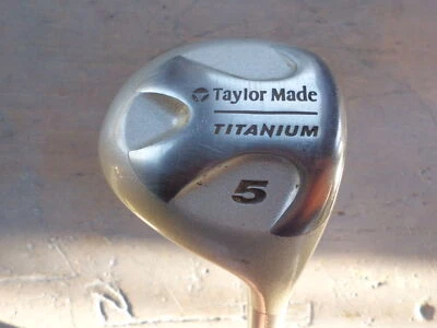 PRE ~ LOVED TAYLORMADE TITANIUM LADIES 5 WOOD ~ BUBBLE SHAFT ~ L 60 PLUS ~  - Image 1 of 4
