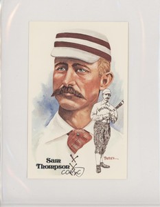 1981 Perez-Steele Hall of Fame Art Postcards Fifth Series Sam Thompson #146 HOF