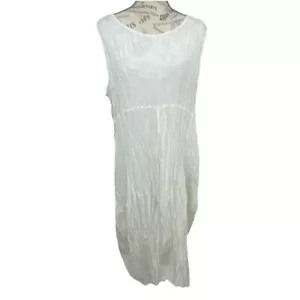 Privatsachen Seidenkleid weiß Lagenlook Crinkle Cocon Commerz Größe EU 38/2 - Bild 1 von 10