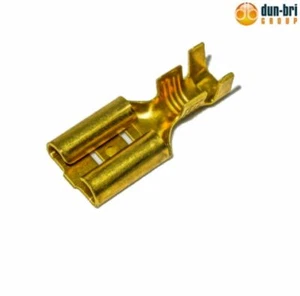 DBG Un-Insulated Crimp 6.3mm Female Spade Terminal with Locking Tabs - 1.0mm²... - Picture 1 of 1