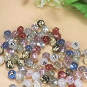 2x Glitter Crystal Resin Bead Buttons 10MM Accessories Decor for Cheongsam Dress - Picture 1 of 16