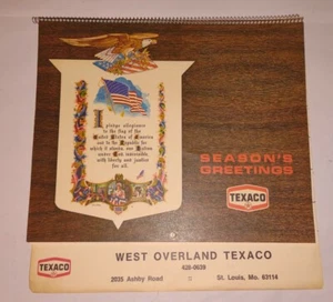 VINTAGE WEST OVERLAND TEXACO 1976 CALENDAR (2035 ASHBY ROAD) - Picture 1 of 6