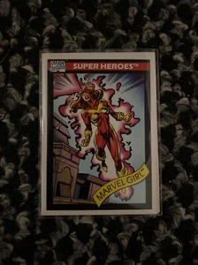 1990 Impel Marvel Universe Super Heroes Series 1: #9 Marvel Girl Rookie Card - Picture 1 of 2