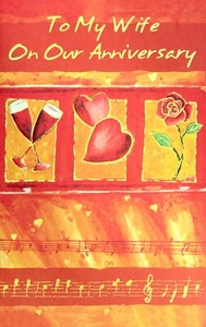Loving HAPPY ANNIVERSARY Card FOR WIFE, Special Joy — Presidential Greetings + ✉ - Picture 1 of 4