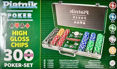 Set Di Poker 300 Piatnik Gioco Da Tavolo Gioco Di Legno Gioco Di Società - Immagine 1 di 4