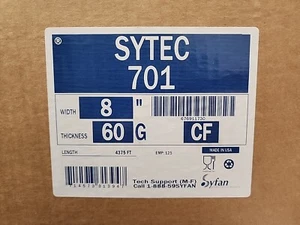 Syfan Sytec 701 POF Centerfold Shrink Film 60 Gauge 8" x 4375' Shrinkwrap - Picture 1 of 1