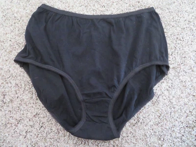 NUEVO CON ETIQUETAS NEGRO NUEVO talla. Braguita L 7 Vintage RENE ROFE 100% Algodón Foto 1 de 4