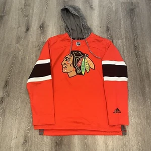 Chicago Blackhawks Adidas NHL Jersey Hoodie Size Men’s Medium - Picture 1 of 5