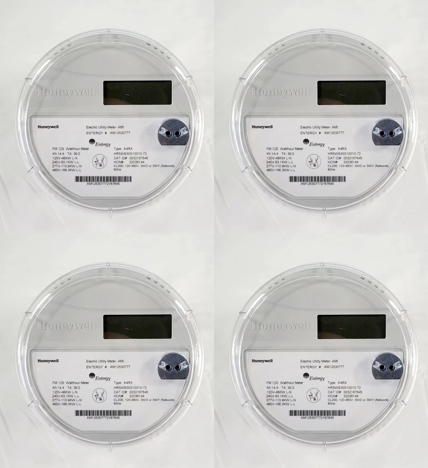 Honeywell Electric Utility Meter AMI A4RX id# 0032167645 120-480v 3wd 3wy QTY 4 - Image 1 of 4