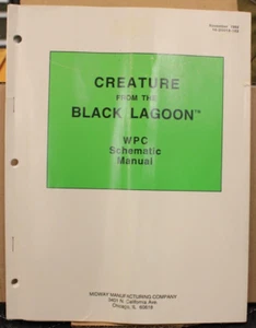 Creature from the Black Lagoon Pinball WPC Schematics #3 - Bally - Picture 1 of 3