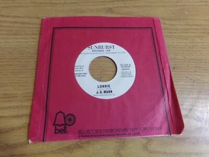 45 RPM RECORD "PROMO" J.D. MANN LONNIE - Picture 1 of 1