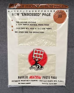 Lot Of 21 Vintage PARKER HEATSEAL #57V - 5 Photo Pages - 20 5x7" Prints NEW - Picture 1 of 3