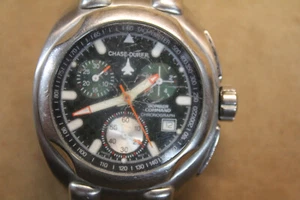 CHASE DURER Bomber Command Men's Chronograph Stainless Steel Carbon Fiber Dial - Picture 1 of 14